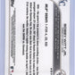 Bobby Witt Jr. Rookie Debut Topps Chrome #USC176 — back