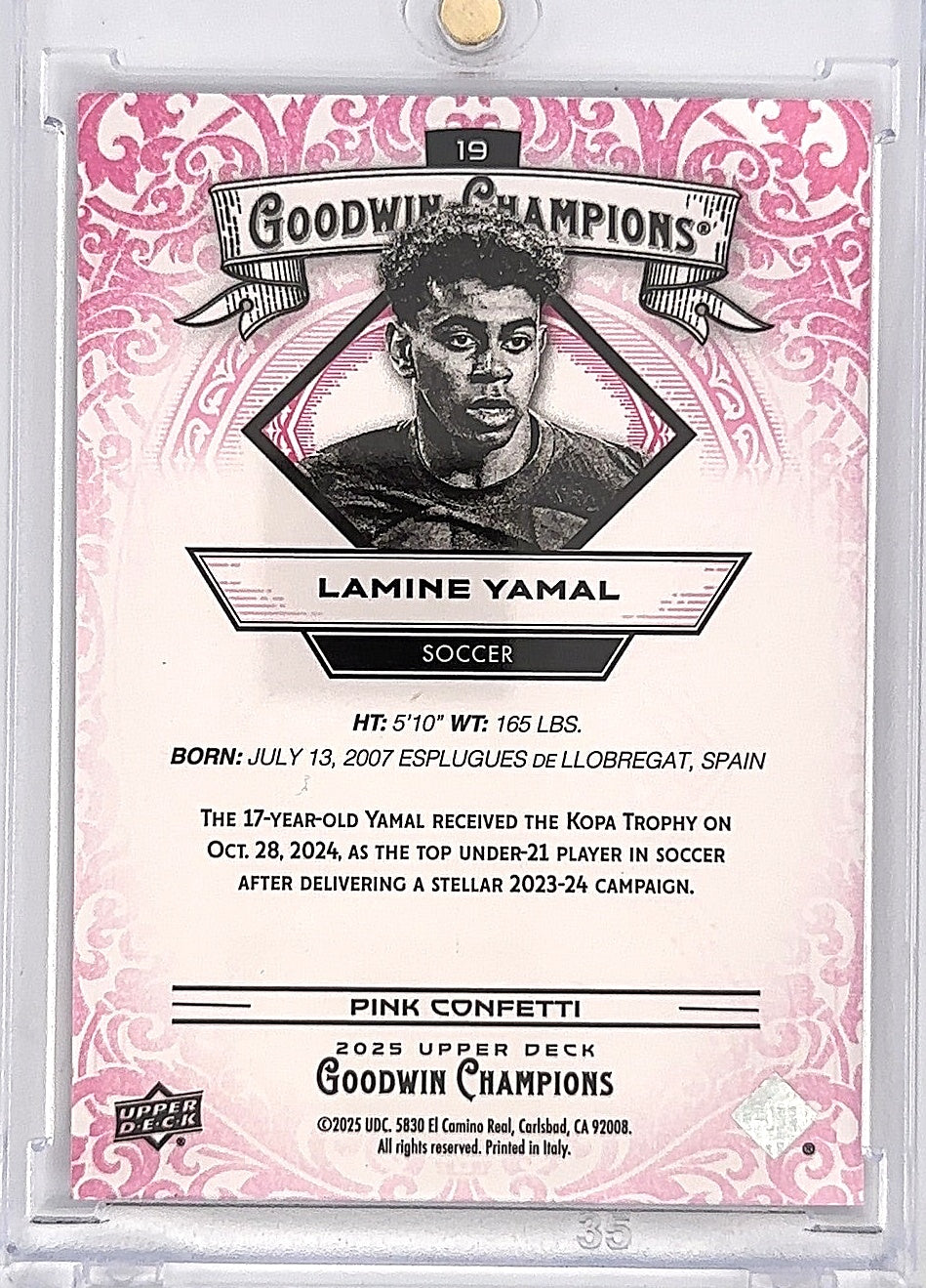 Lamine Yamal Goodwin Champions /149 — back