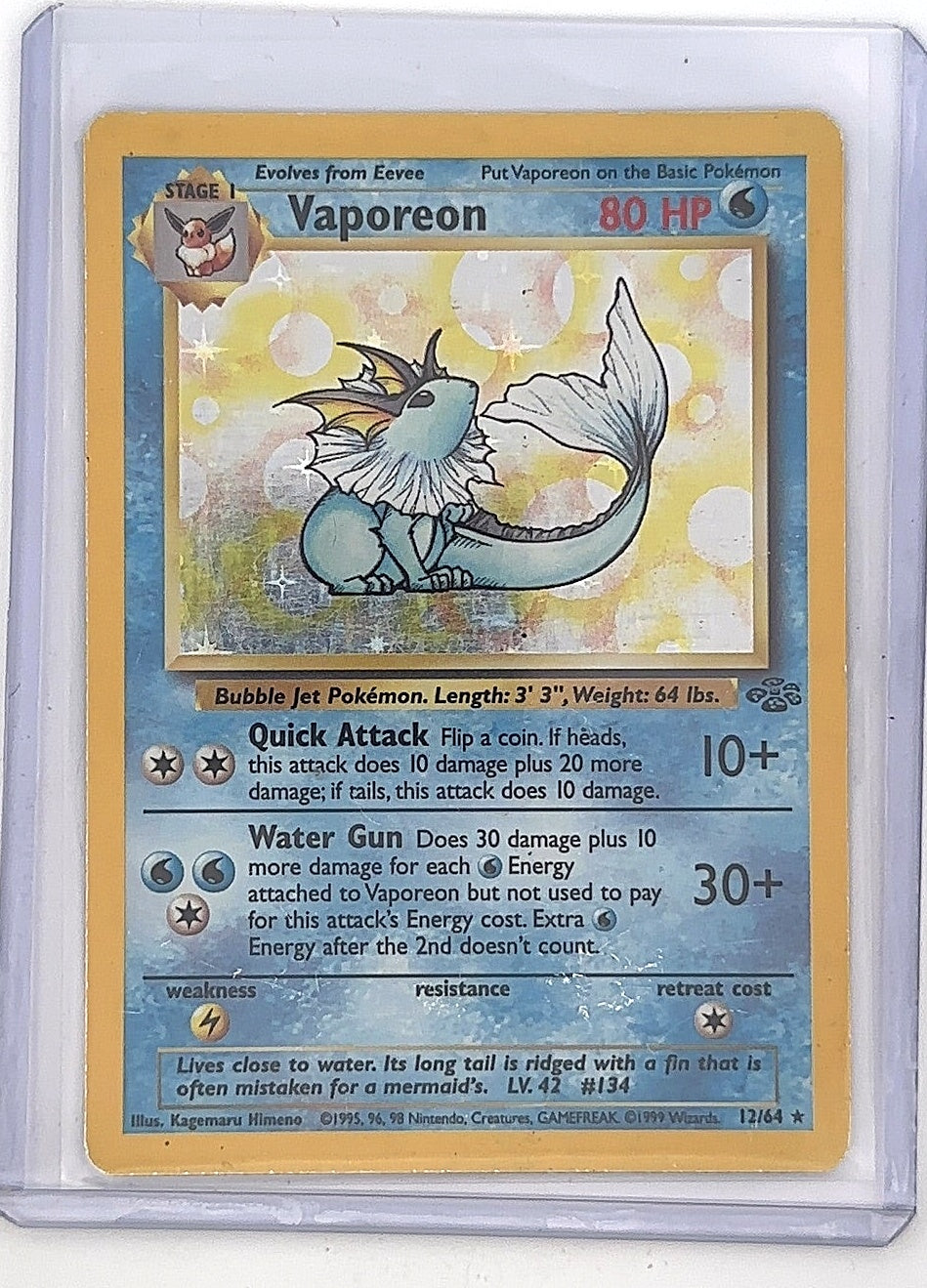 Vaporeon (28) #28/64 — front