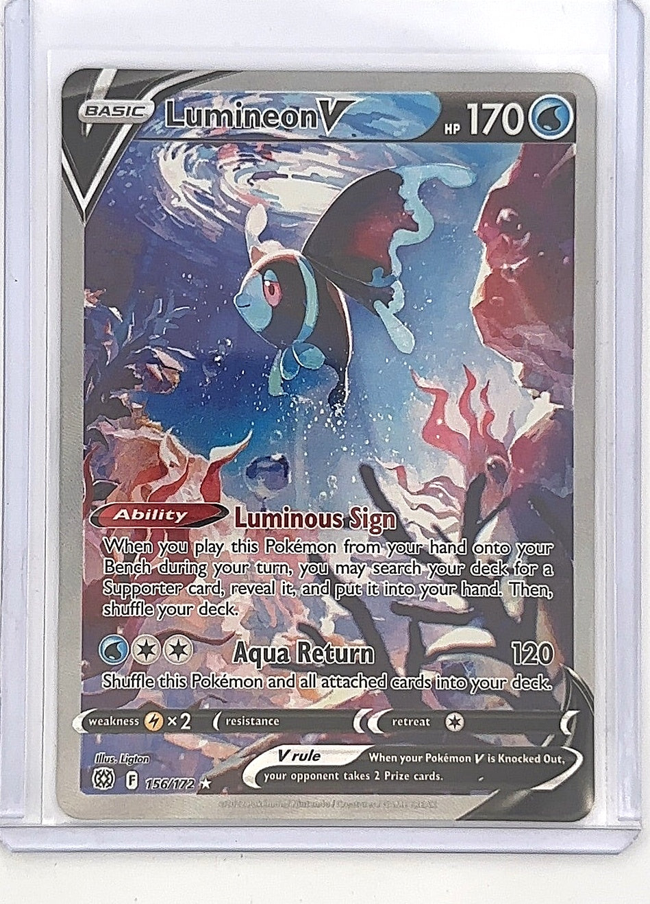 Lumineon V (Alternate Full Art) #156/172 — front