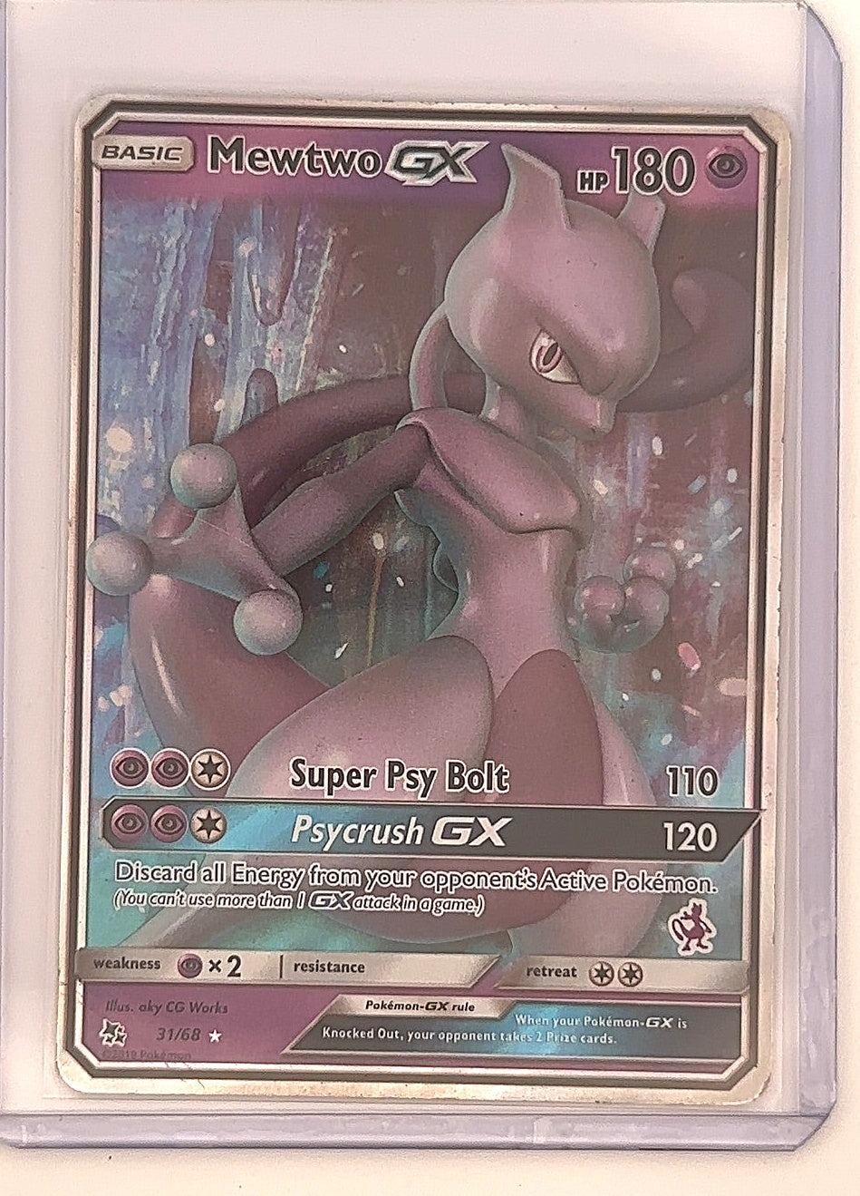 Mewtwo GX - 31/68 (Mewtwo Stamped) #031/068 — front