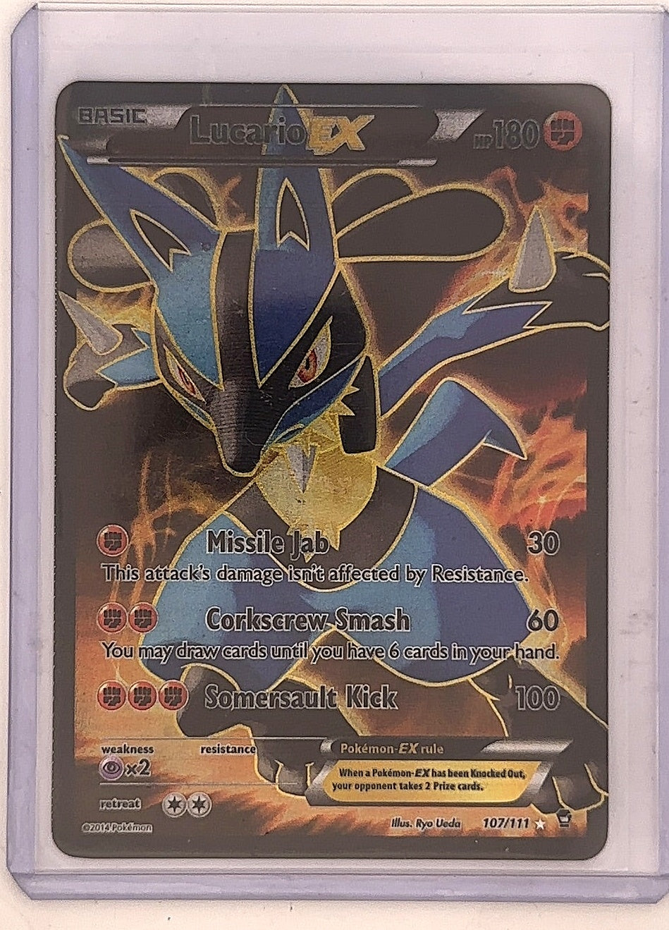 Lucario EX (107 Full Art) #107/111 — front