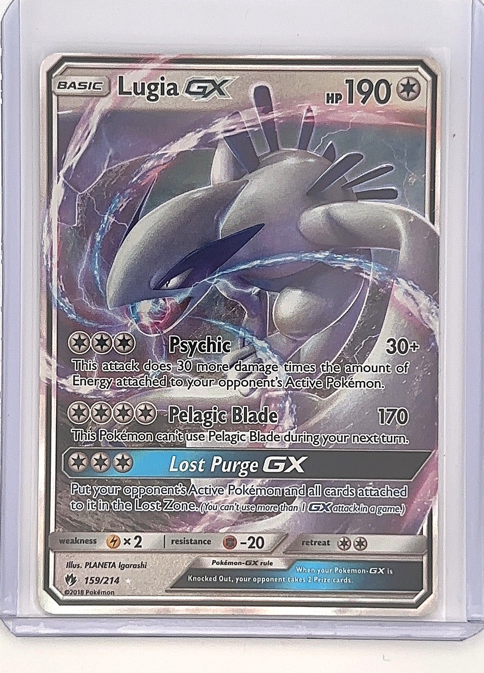 Lugia GX #159/214 — front