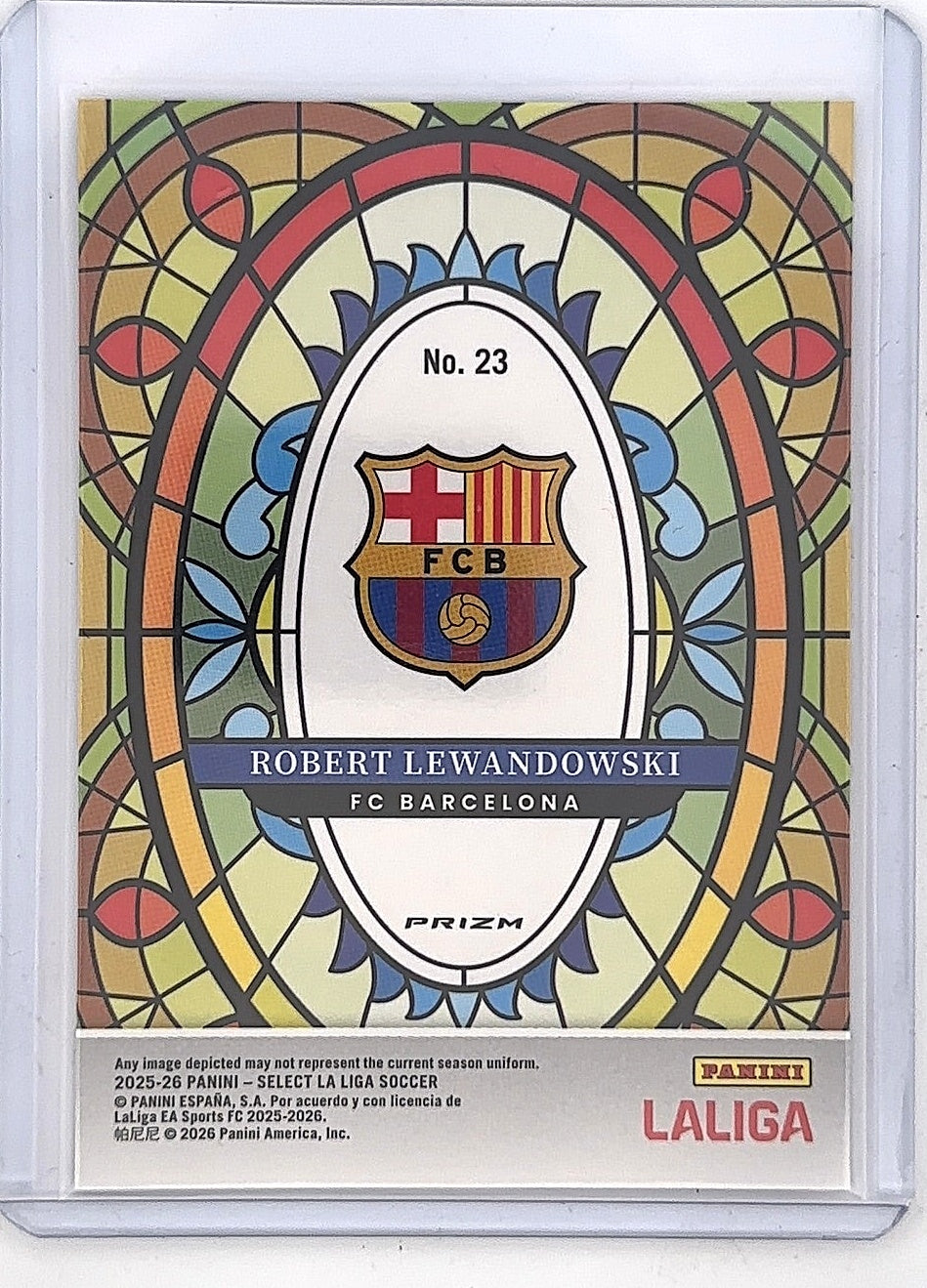 Robert Lewandowski Stained Glass 23 — back