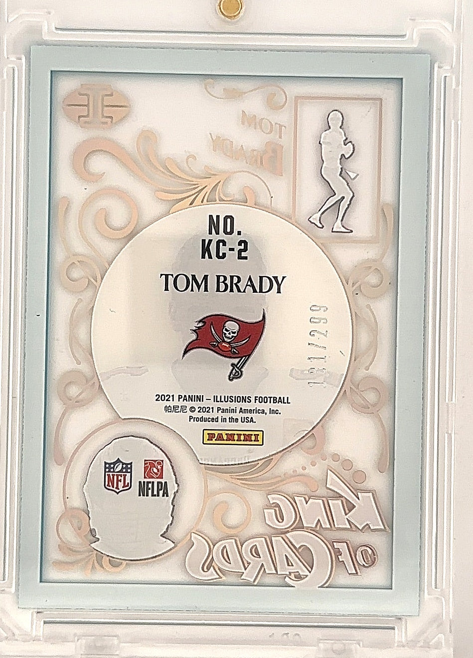 2022 Panini Illusions King Of Tom Brady [Light Blue] #KC-1 — back