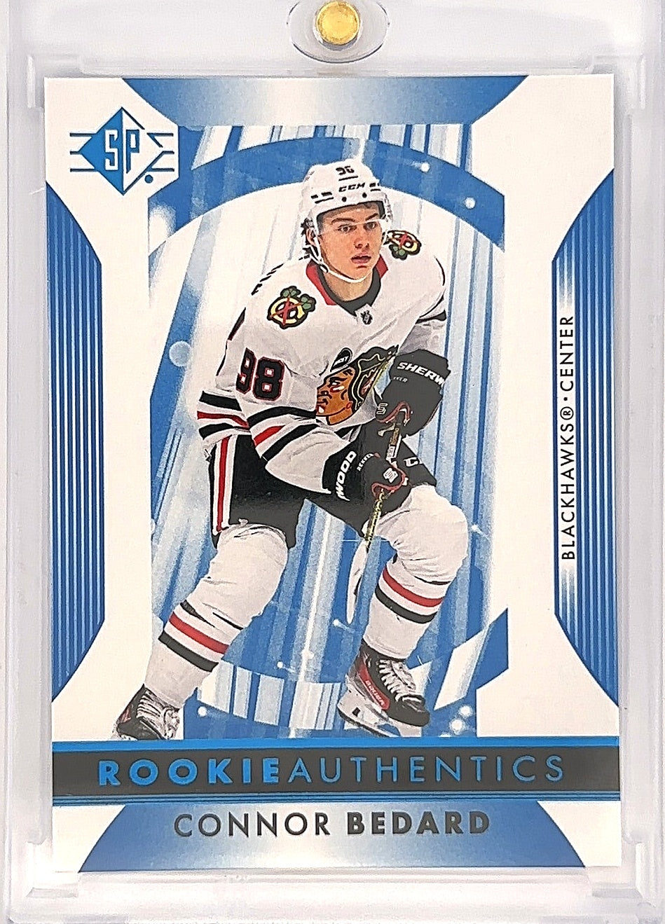 2023-24 SP Hockey Connor Bedard Rookie Authentics #101 — front