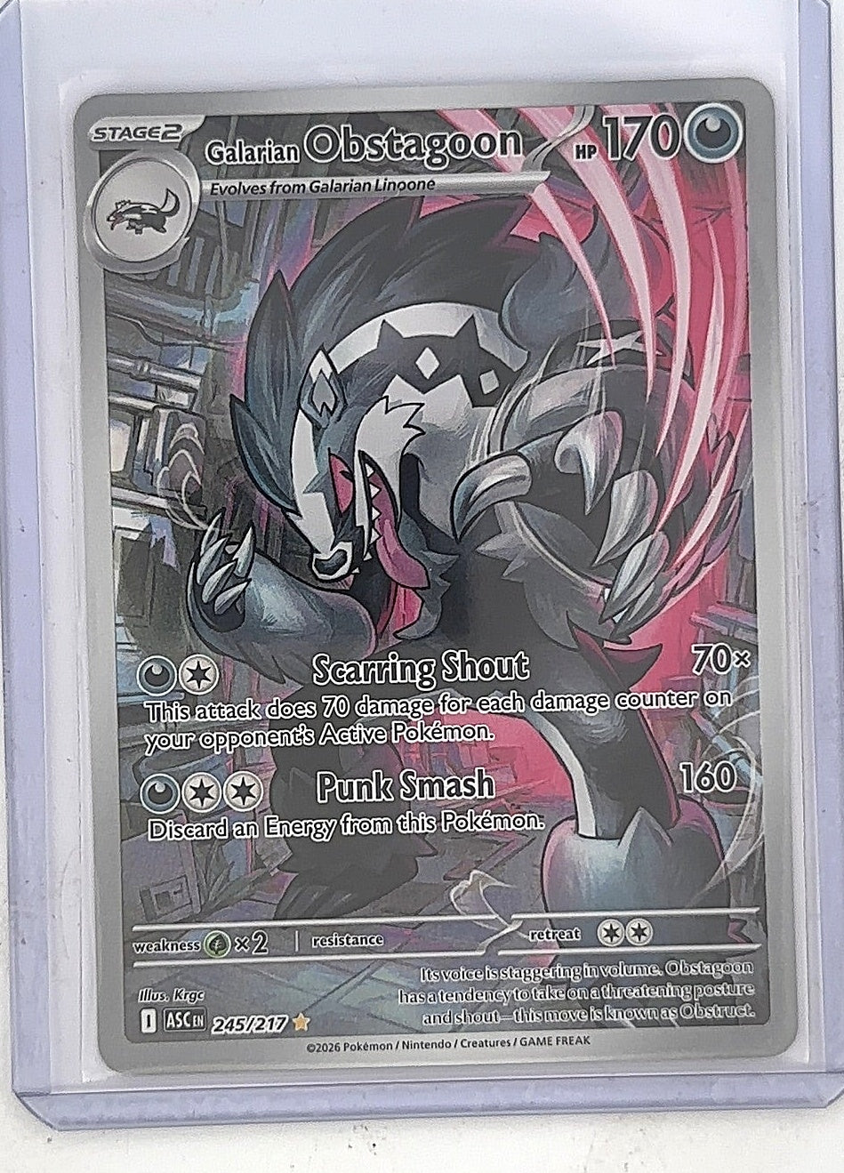 Galarian Obstagoon - 245/217 #245/217 — front
