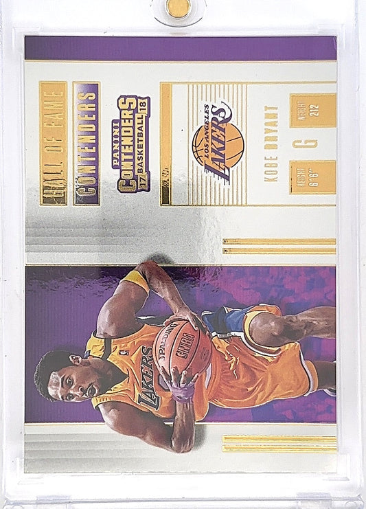 2017 Panini Contenders Hall of Fame Contenders Kobe Bryant #4 [Right Corner Ding] — front
