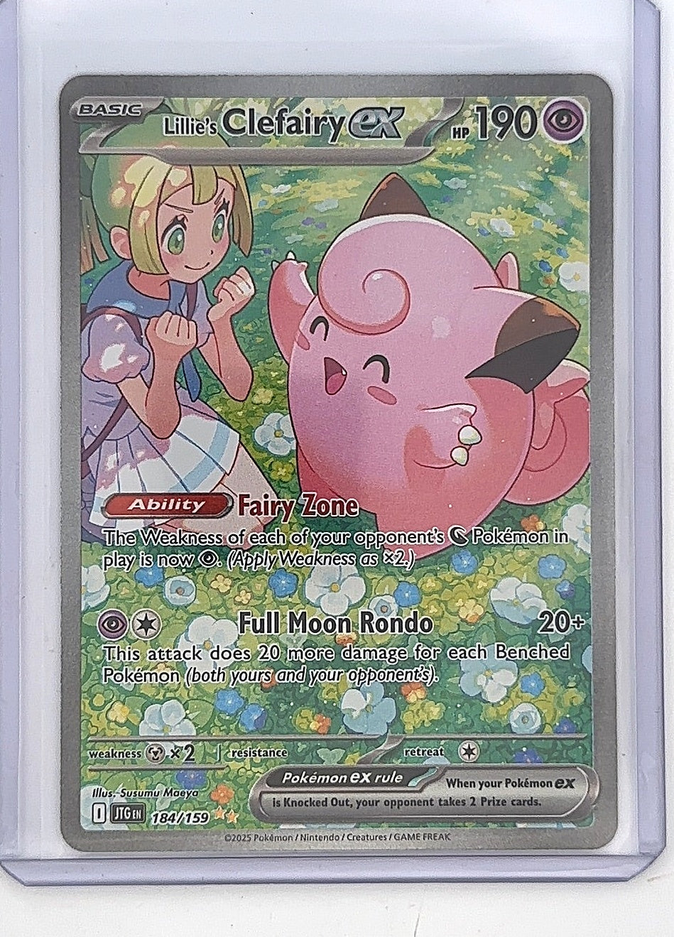 Lillie's Clefairy ex - 184/159 #184/159 — front