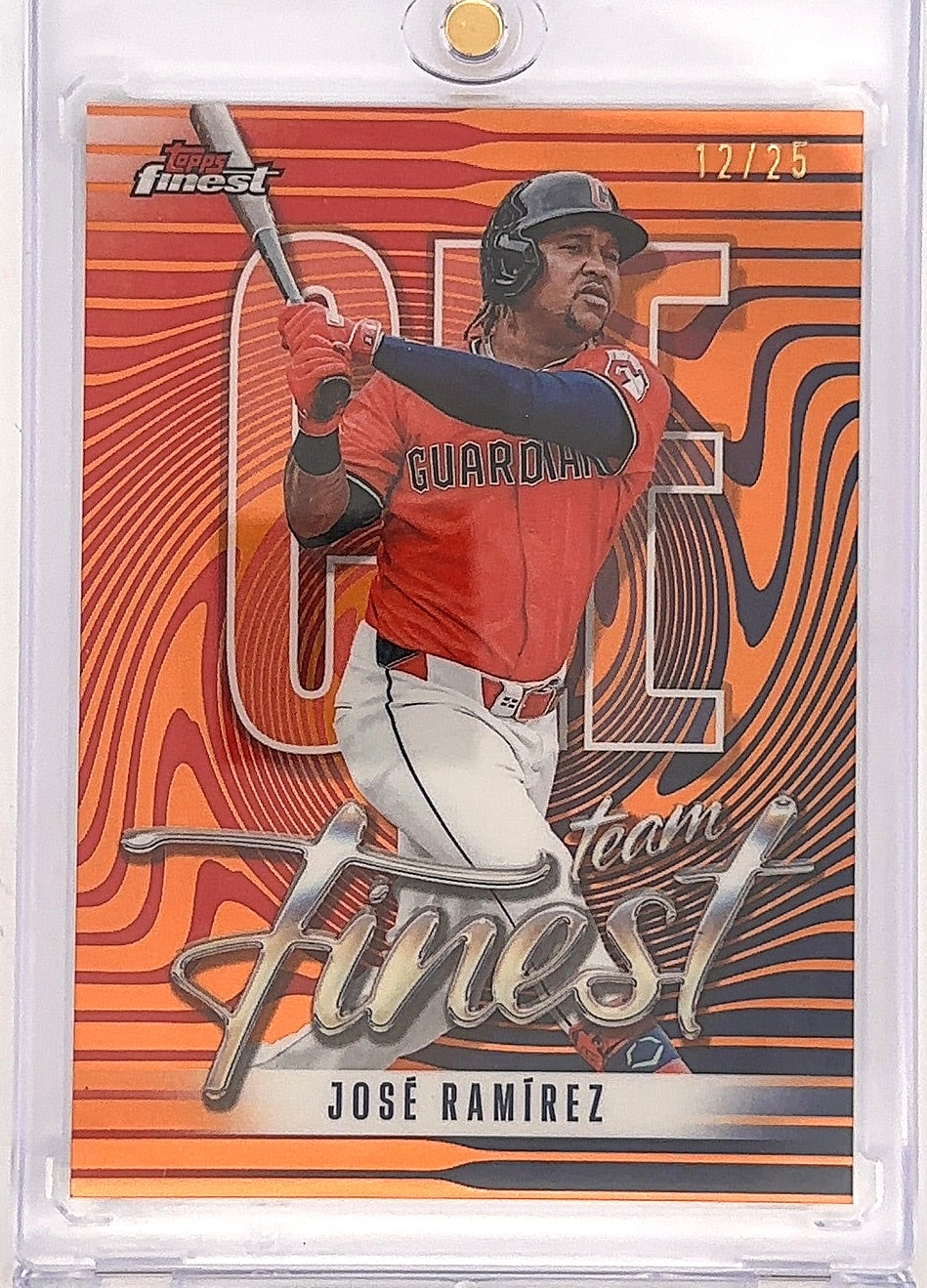 2026 Topps Finest Team Jose Ramirez [Orange] #TF-10 — front