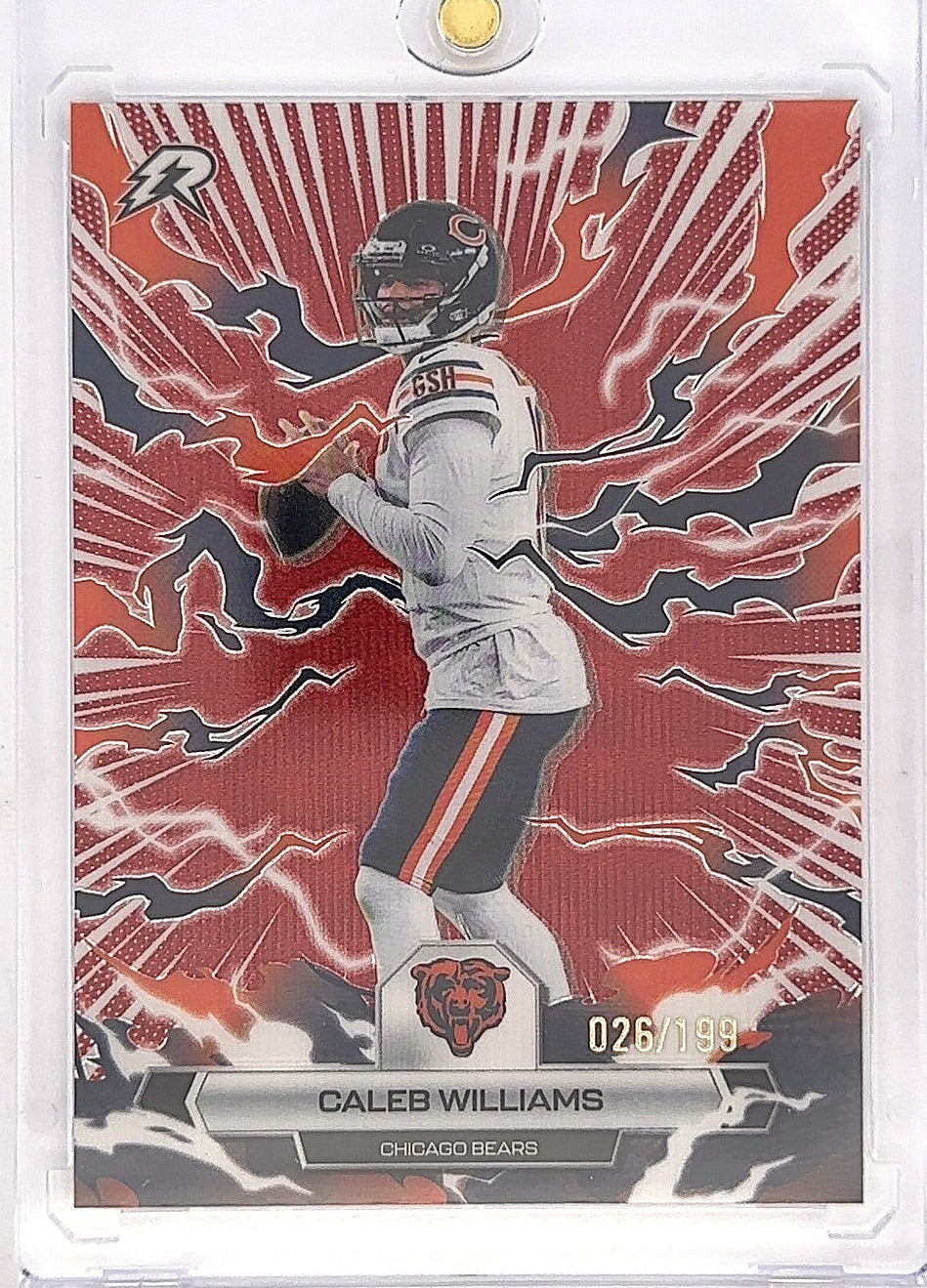 2025 Topps Resurgence Caleb Williams /199 [Crimson Surge] #16 — front