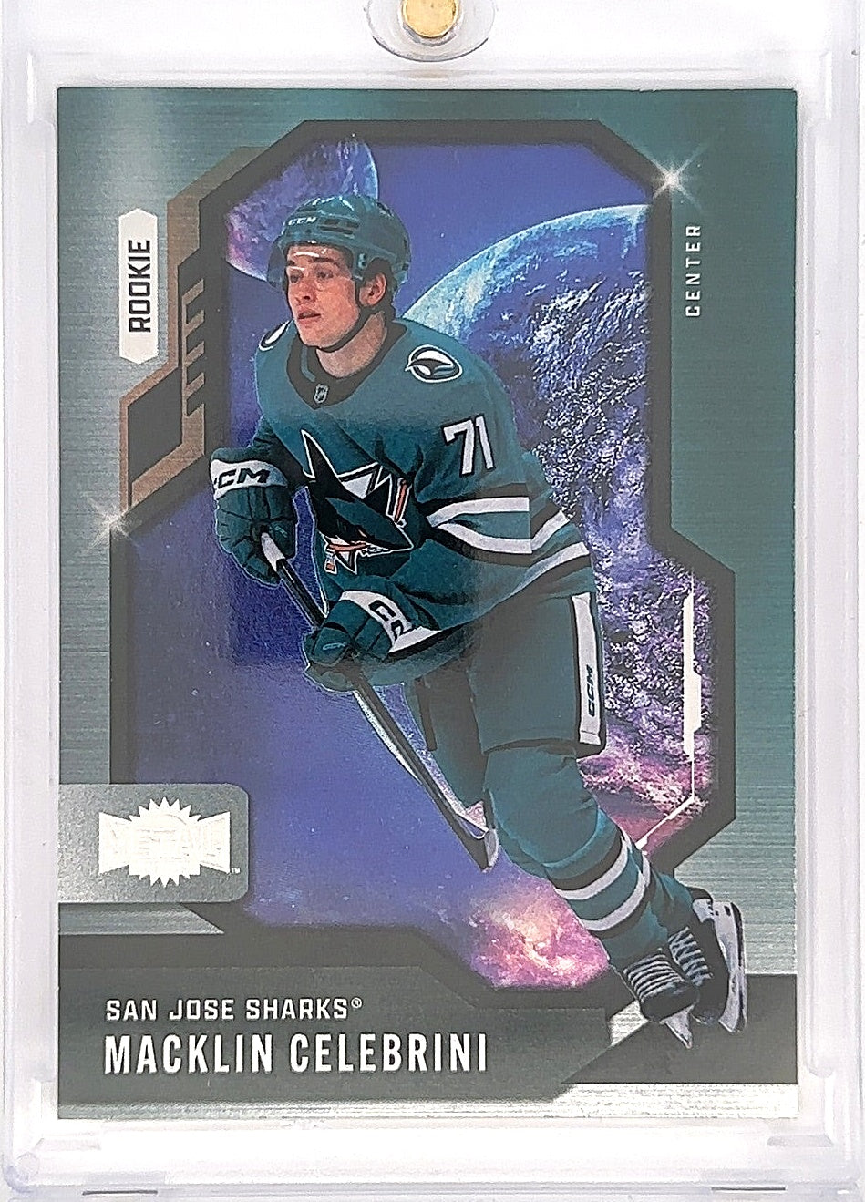 2024-25 Metal Universe Hockey Macklin Celebrini #136 — front