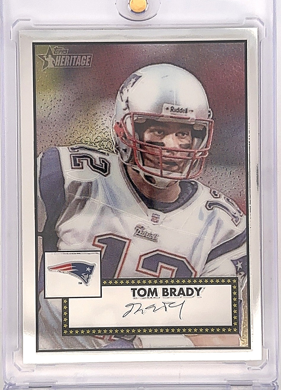2006 Topps Heritage Chrome Tom Brady #THC62 0527/1952 — front