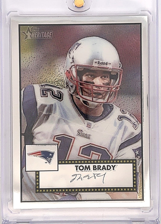 2006 Topps Heritage Chrome Tom Brady #THC62 0527/1952 — front