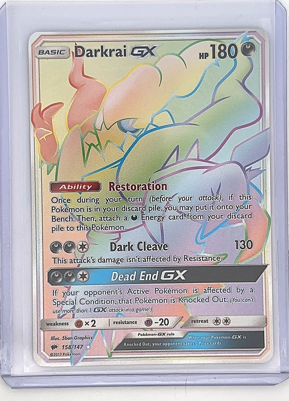 Darkrai GX (Secret) #158/147 — front