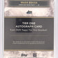 2025 Topps Tier One Tier 1 Autograph Wade Boggs /25 [Holo Platinum Blue Foil] #T1A-WB — back