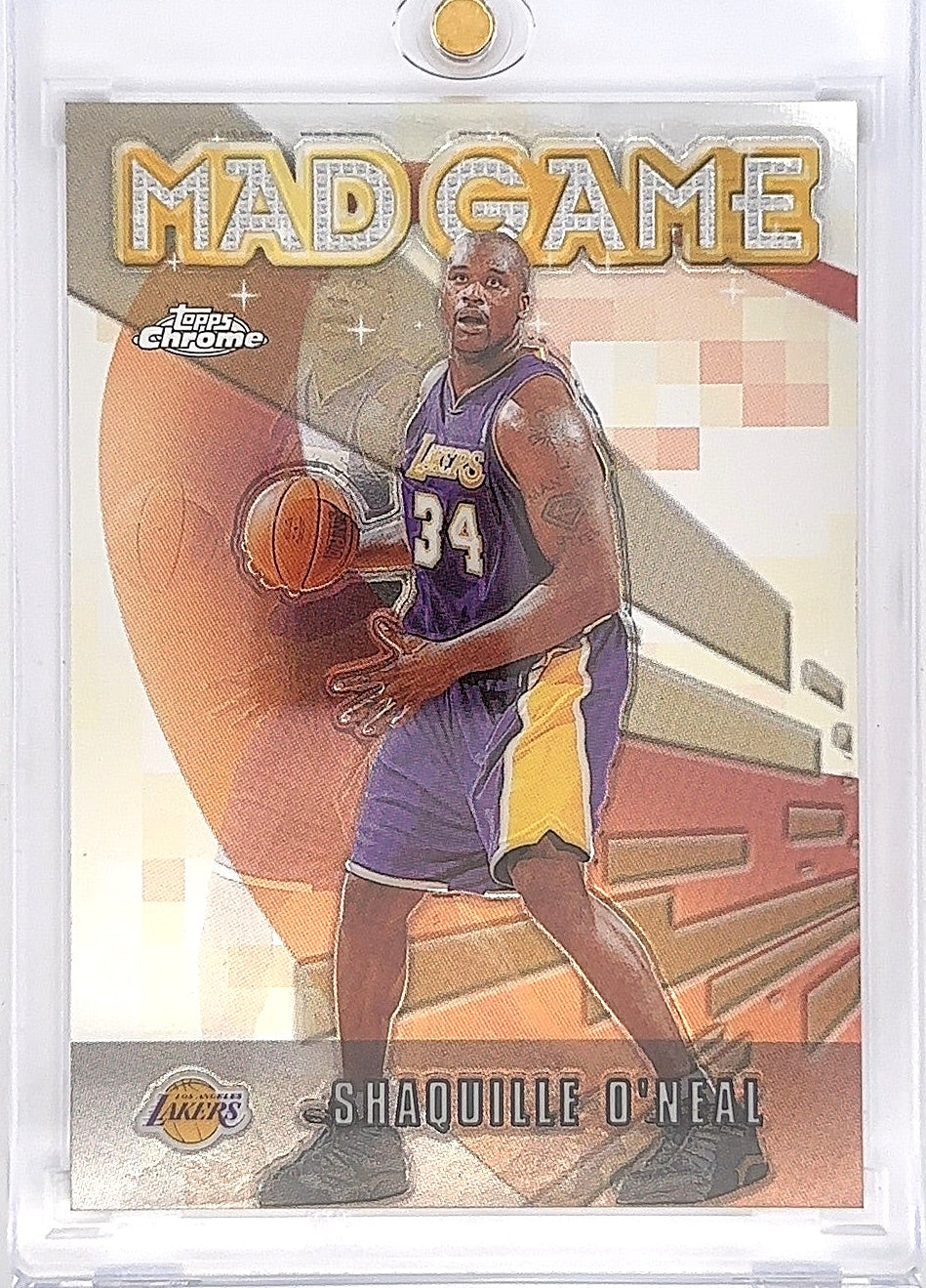 2001 Topps Chrome Mad Game SHAQUILLE O'NEAL #MG2 — front