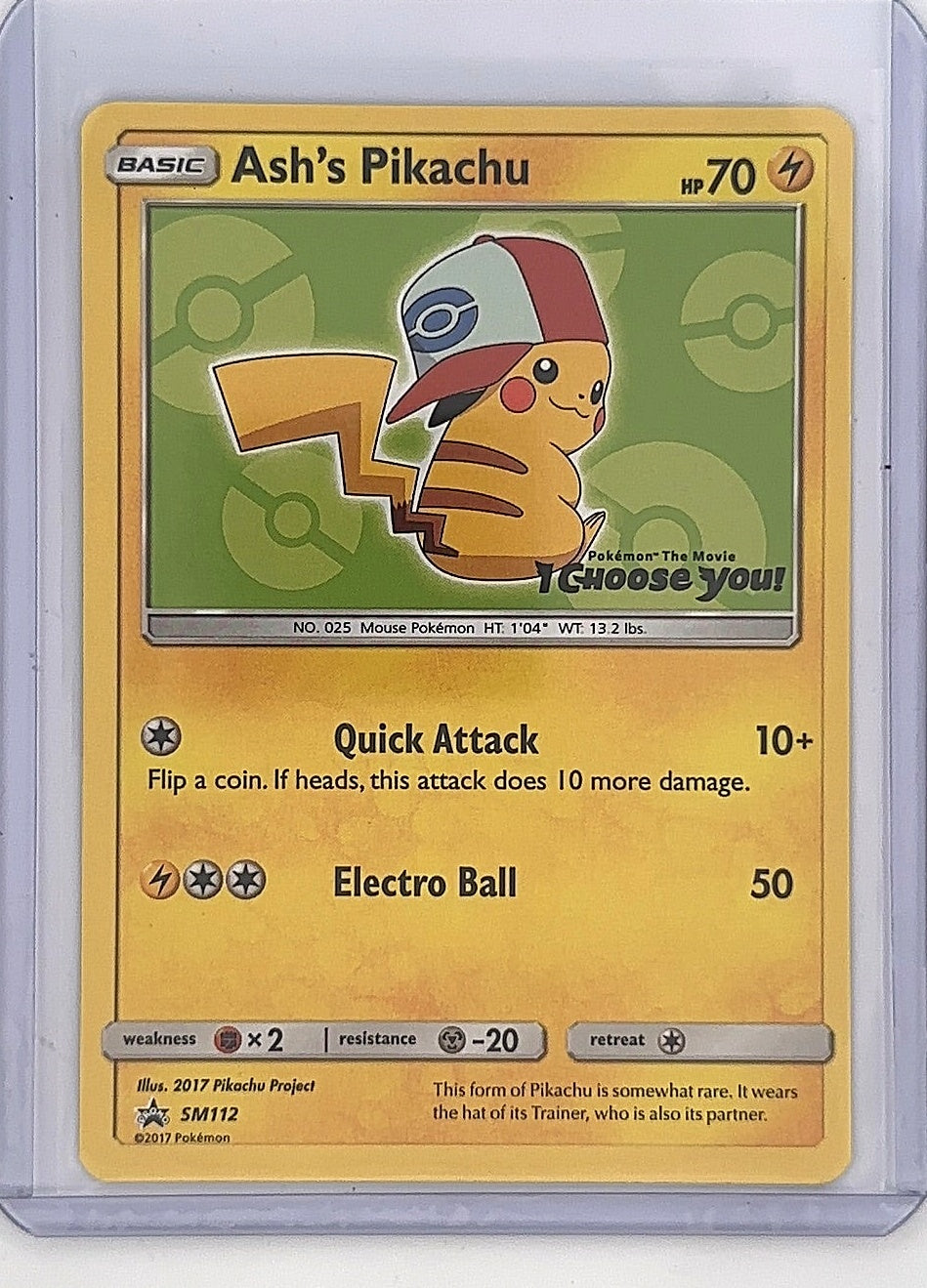 Ash's Pikachu - SM112 #SM112 — front