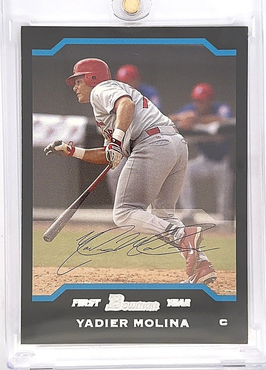 2004 Bowman Yadier Molina RC #301 — front