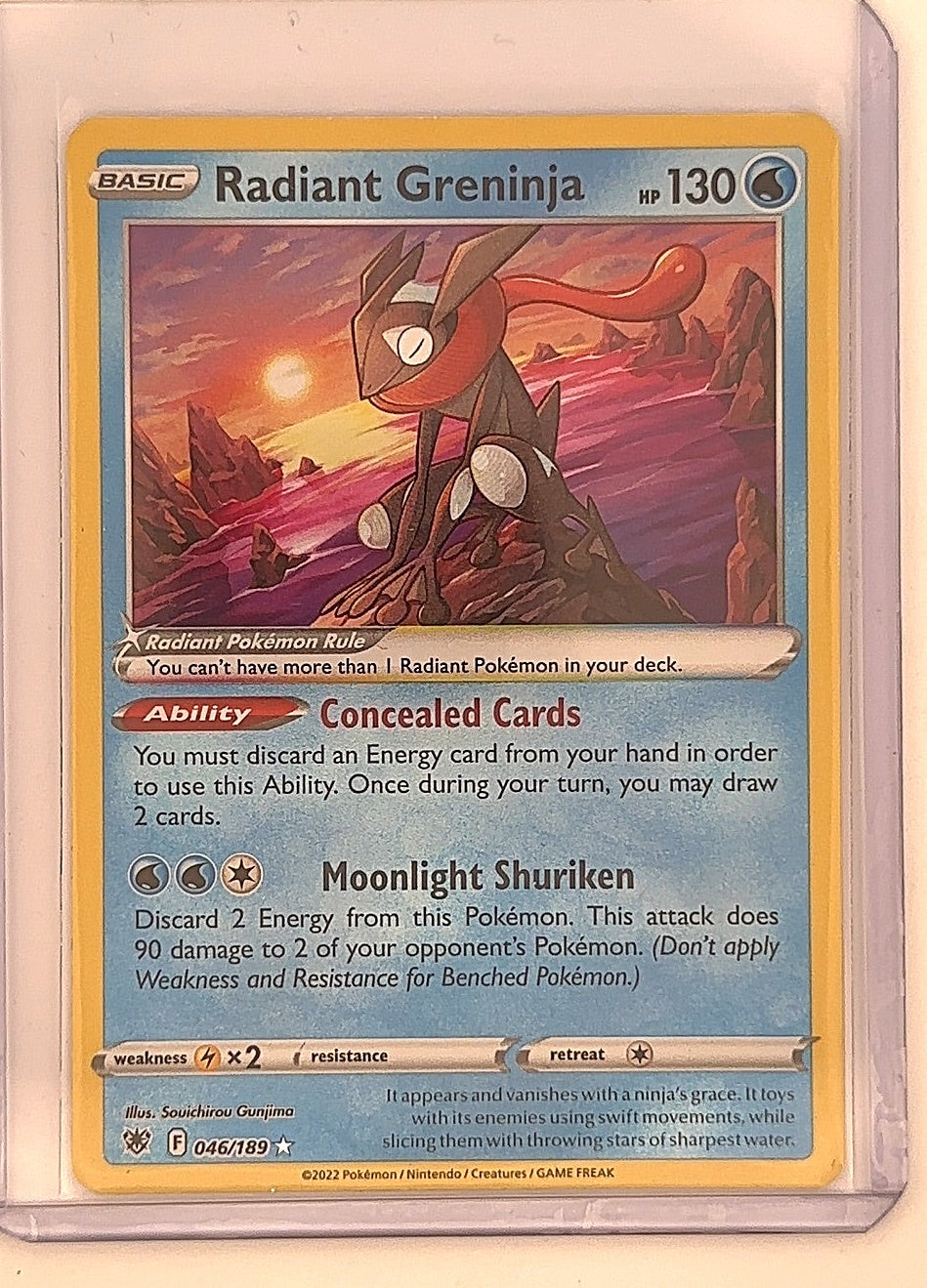Radiant Greninja #046/189 — front