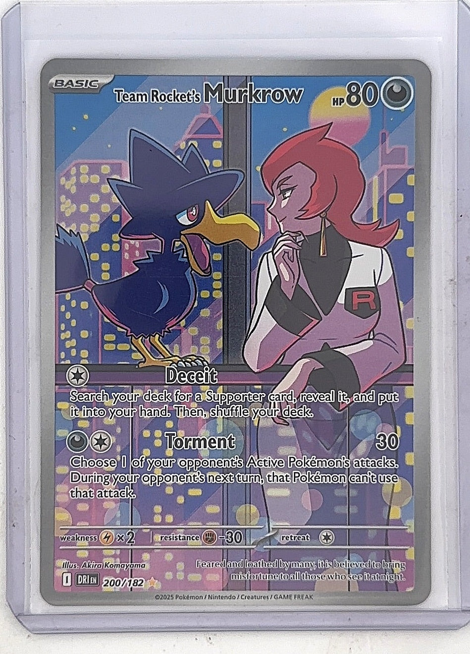 Team Rocket's Murkrow - 200/182 #200/182 — front
