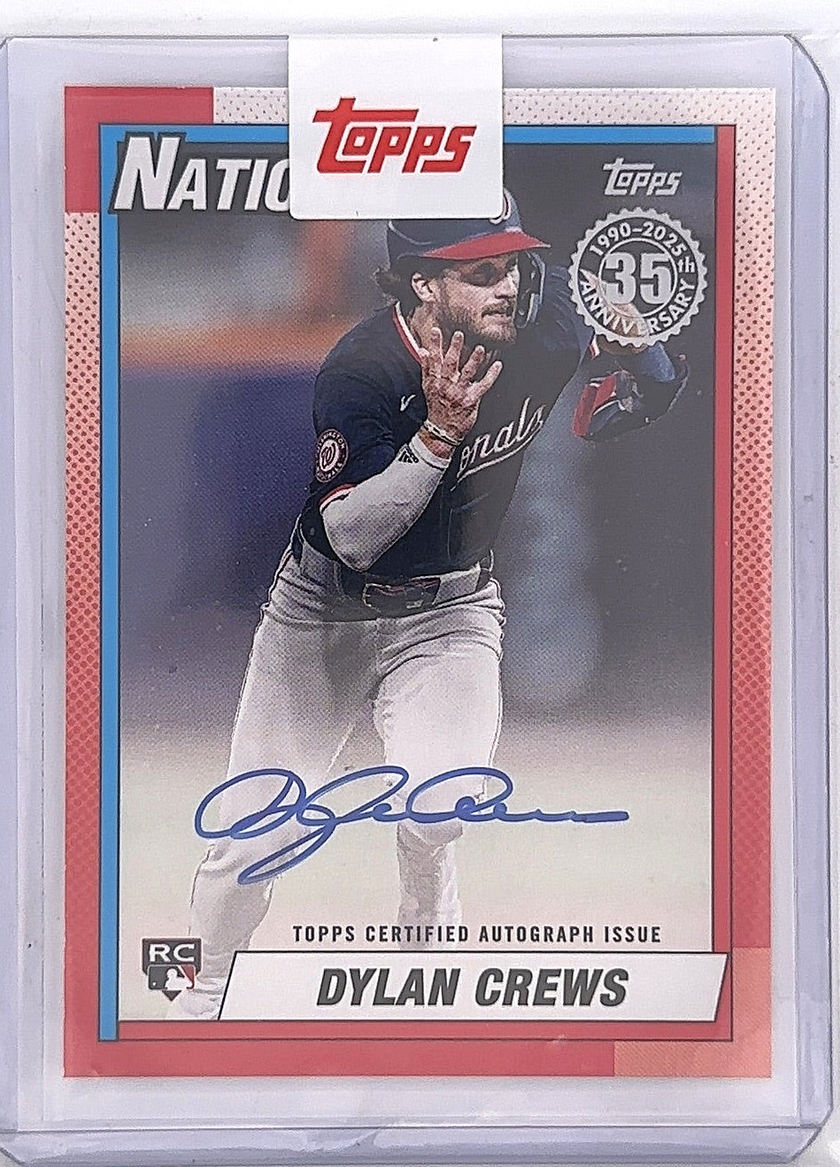 2025 Topps 1990 Autograph Dylan Crews #90B2-DC — front