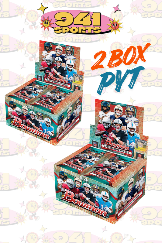 2 Box Topps Bowman Jumbo Football 2026 PYT Break 100102