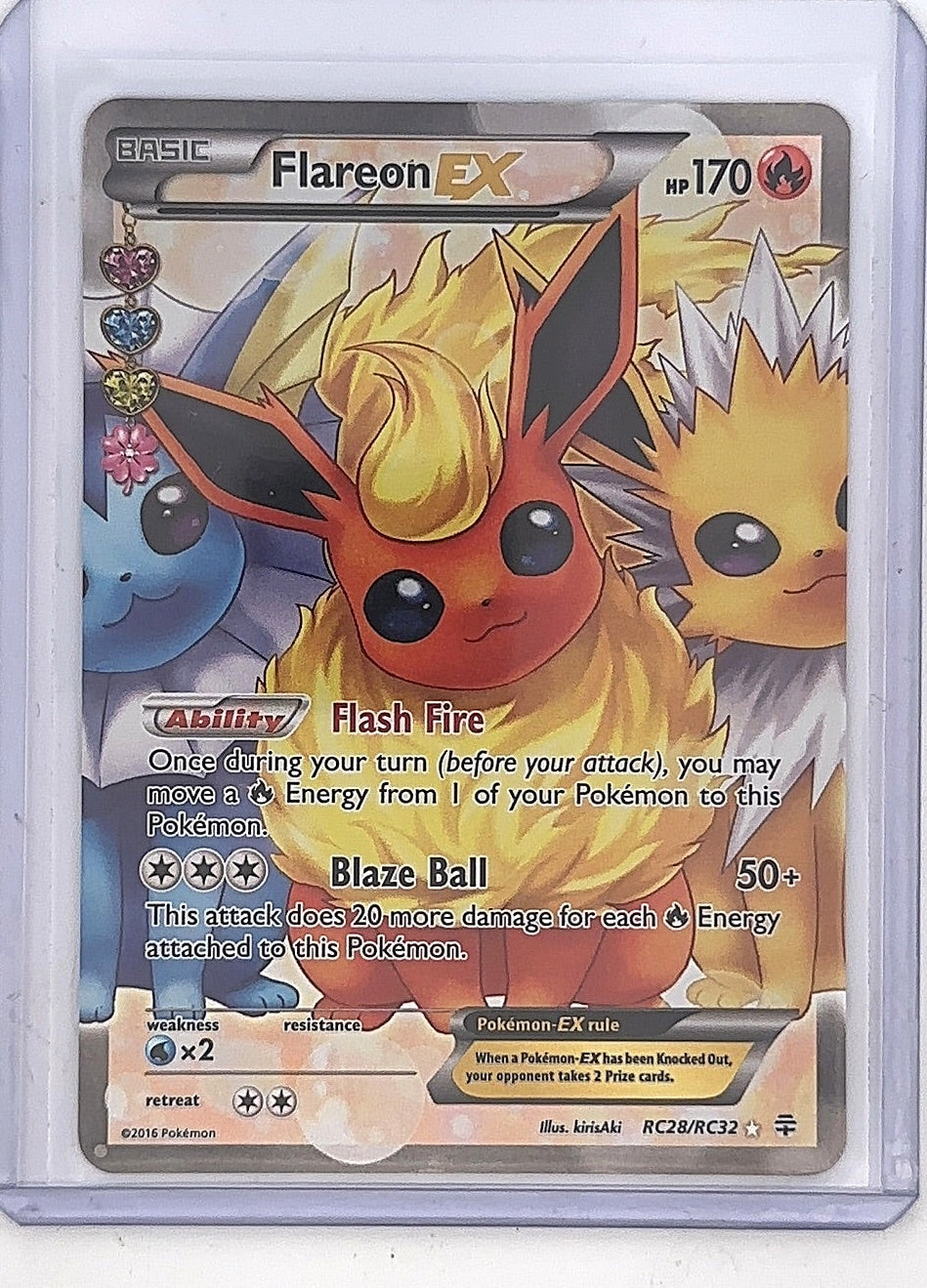 Flareon EX (Full Art) #RC28/RC32 — front