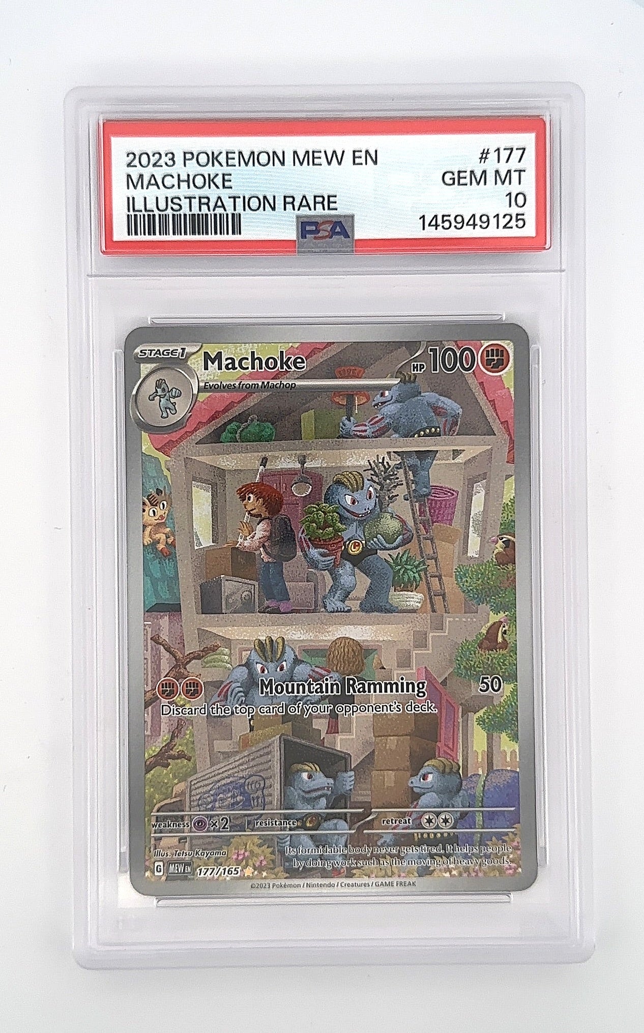 Machoke - 177/165 #177/165 PSA GEM MT 10 — front