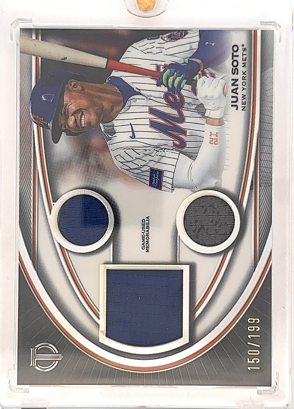 2026 Topps Tribute Triple Relic Juan Soto /199 #TTR-JS — front
