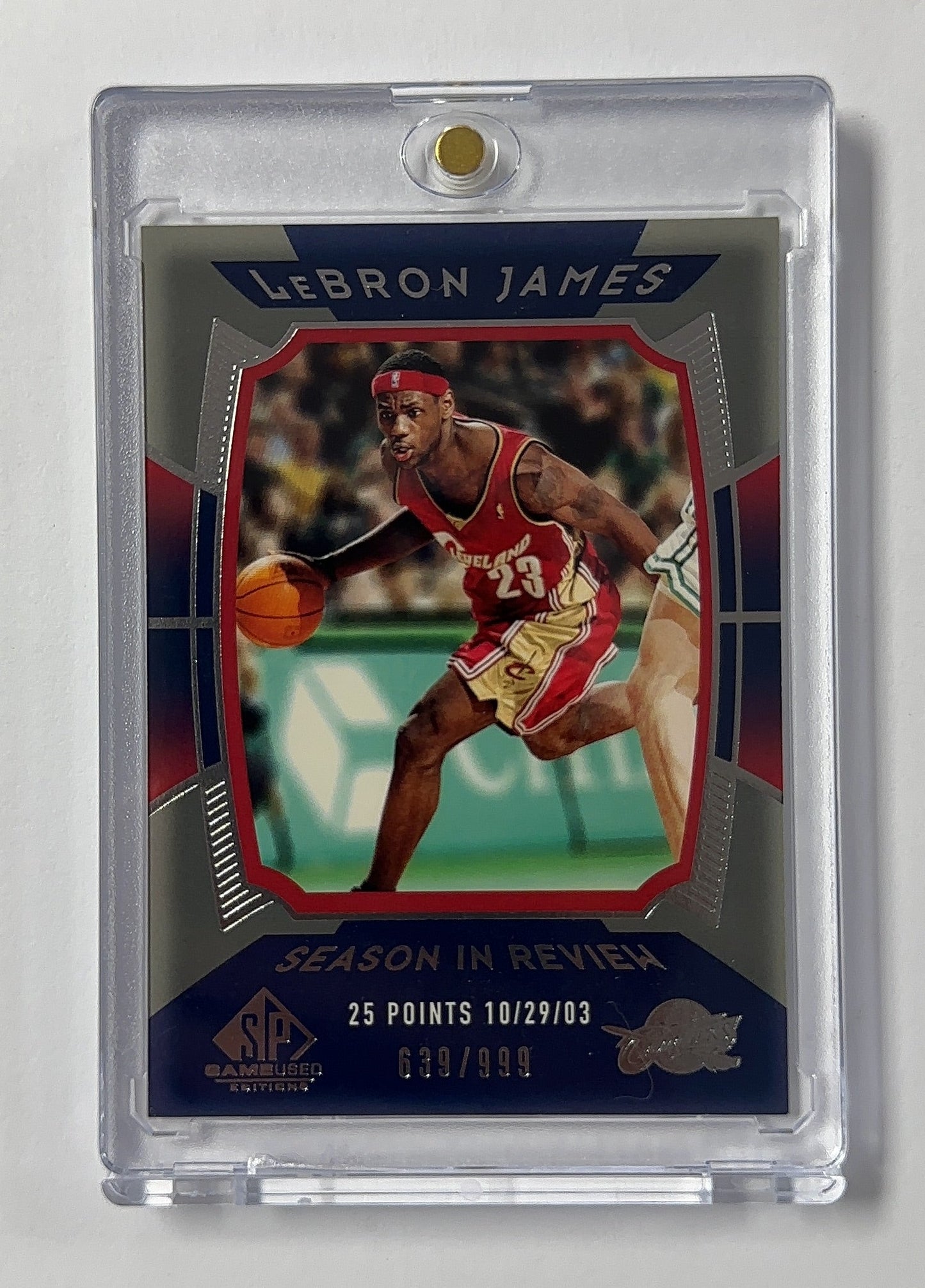 LeBron James SP Game Used Edition Season in Review — front