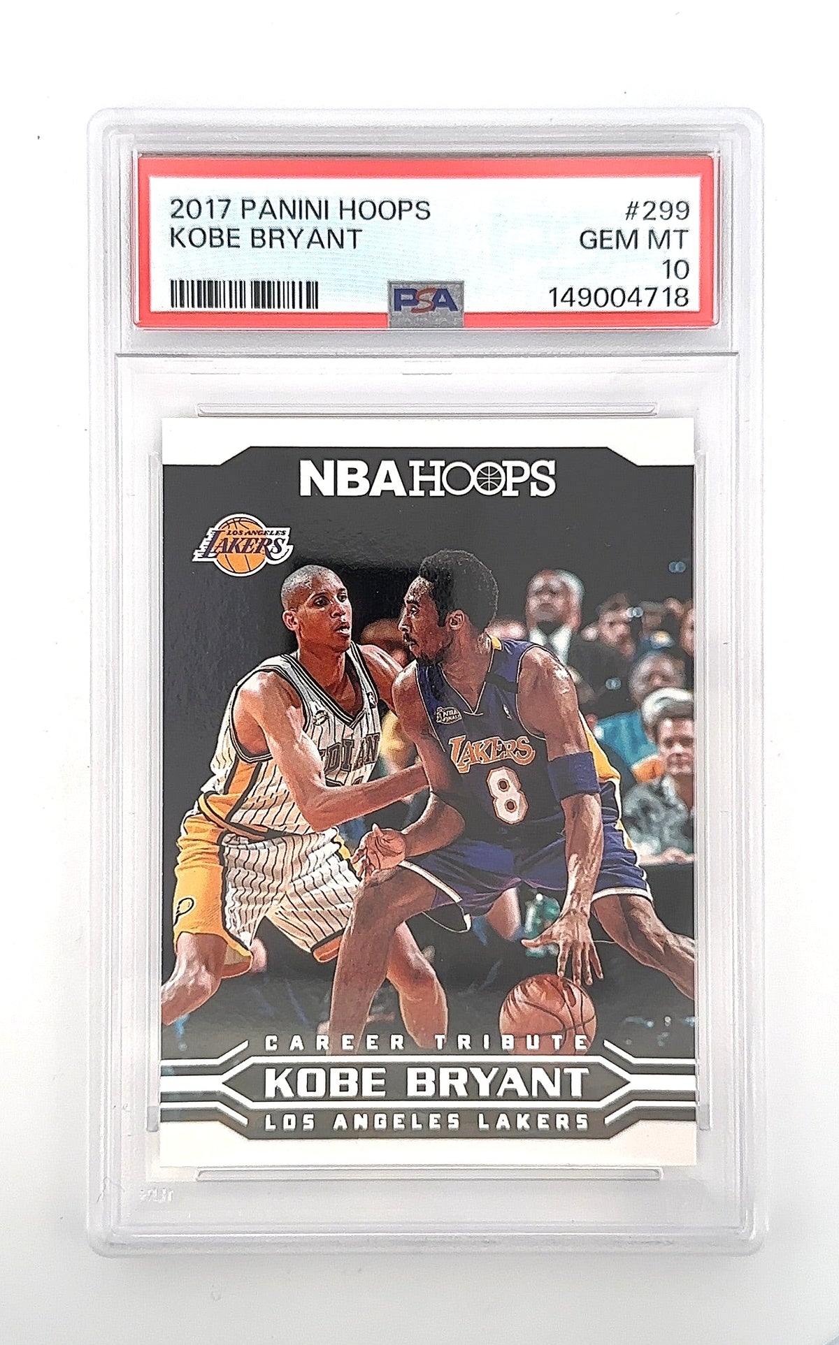 2017 Panini Hoops Kobe Bryant #299 PSA 10 — front