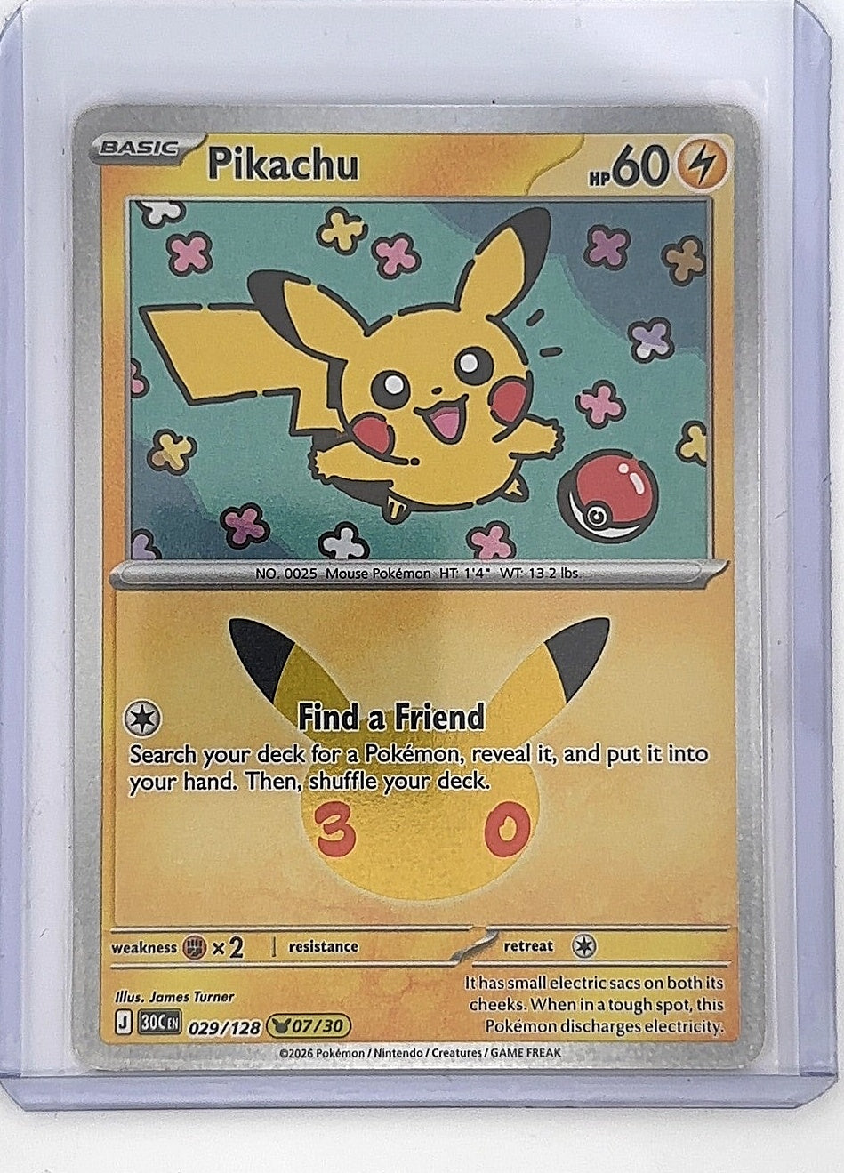Pikachu - 029/128 #029/128 — front