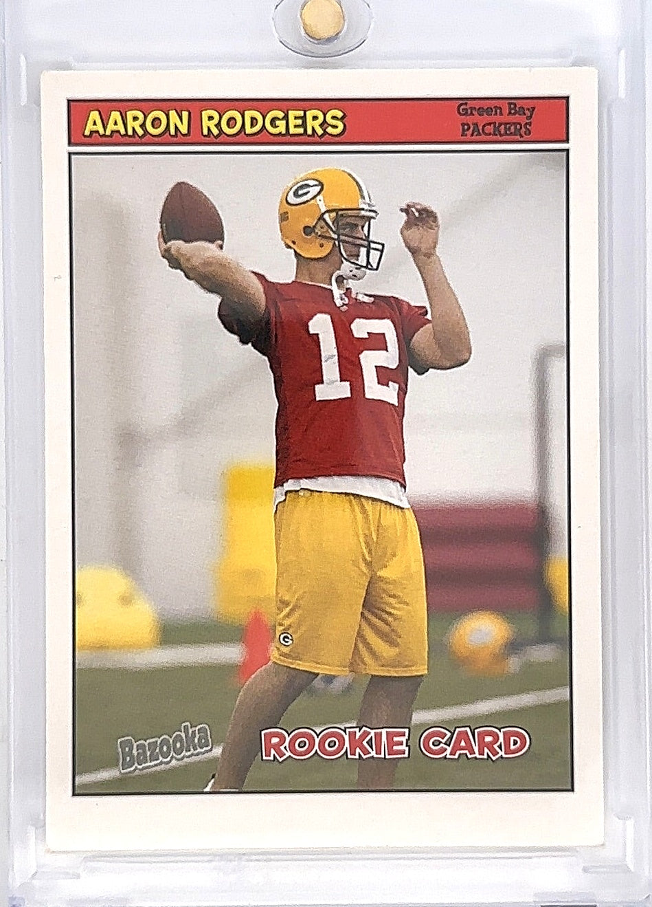 2005 Bazooka Aaron Rodgers #190 [DAMAGED] — front