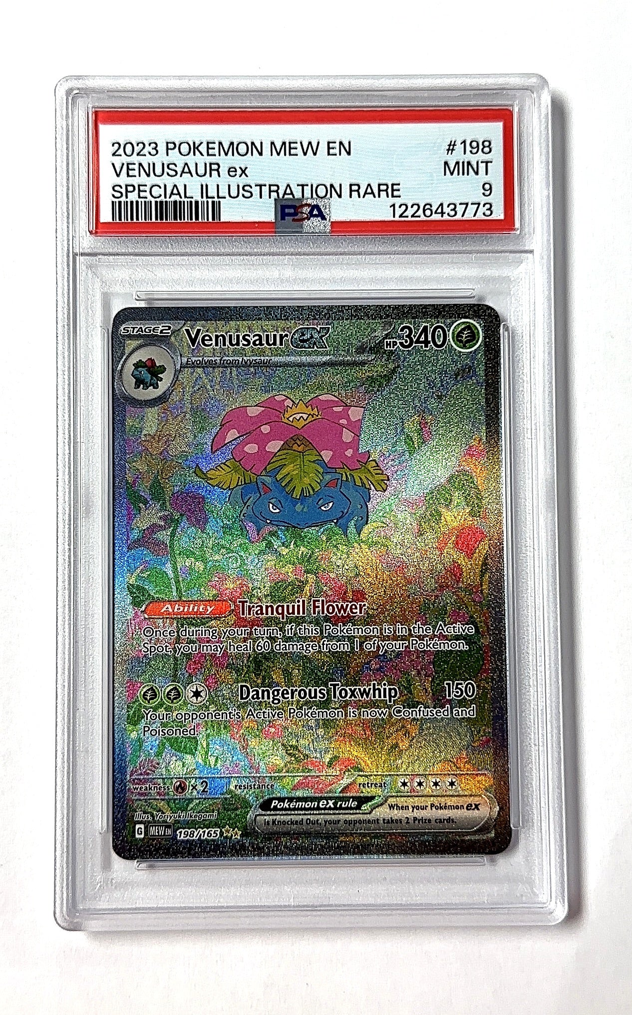 Venusaur ex - 198/165 #198/165 PSA MINT 9 — front