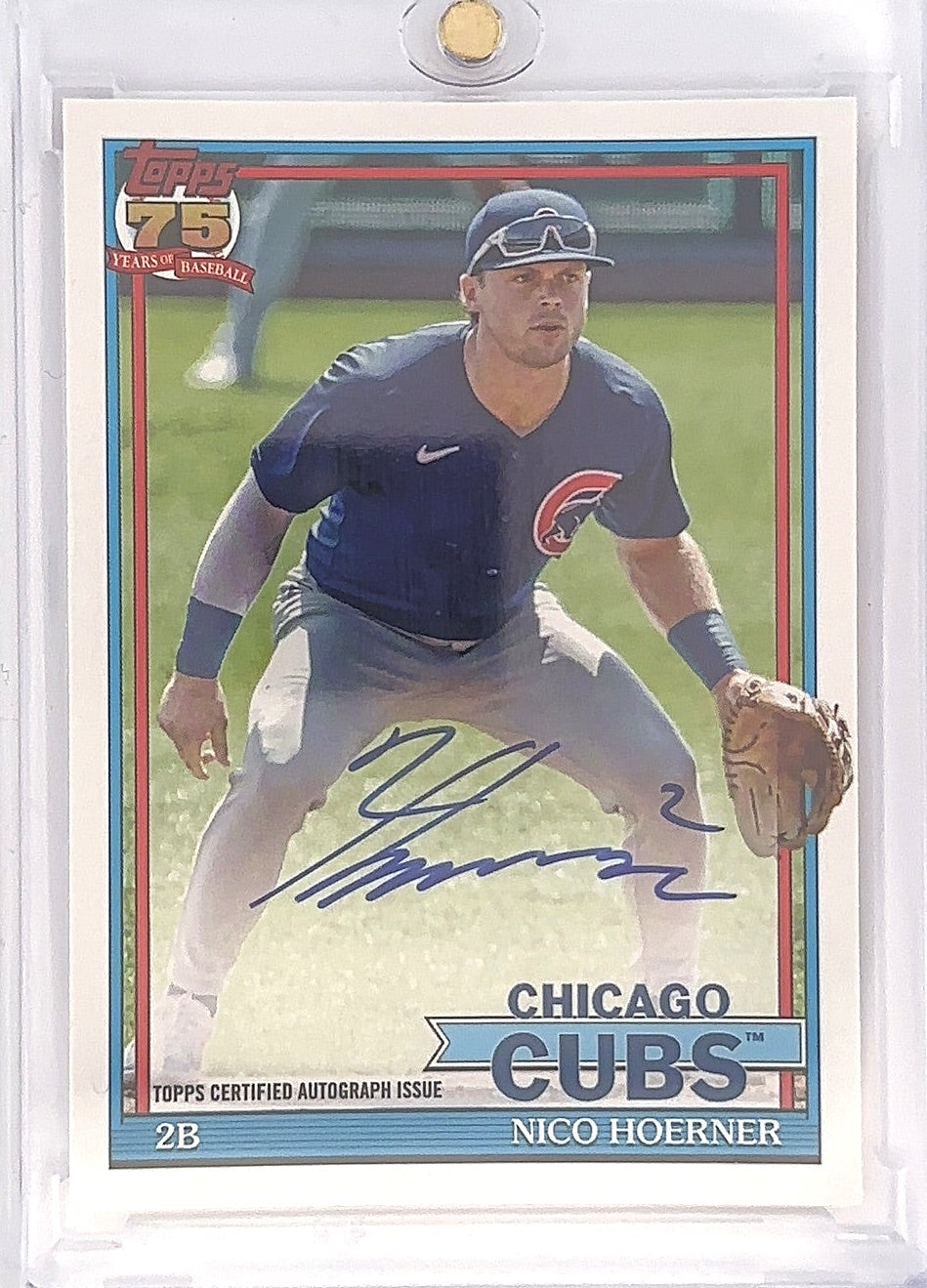 2026 Topps 1991 Autograph Nico Hoerner #91A-NH — front