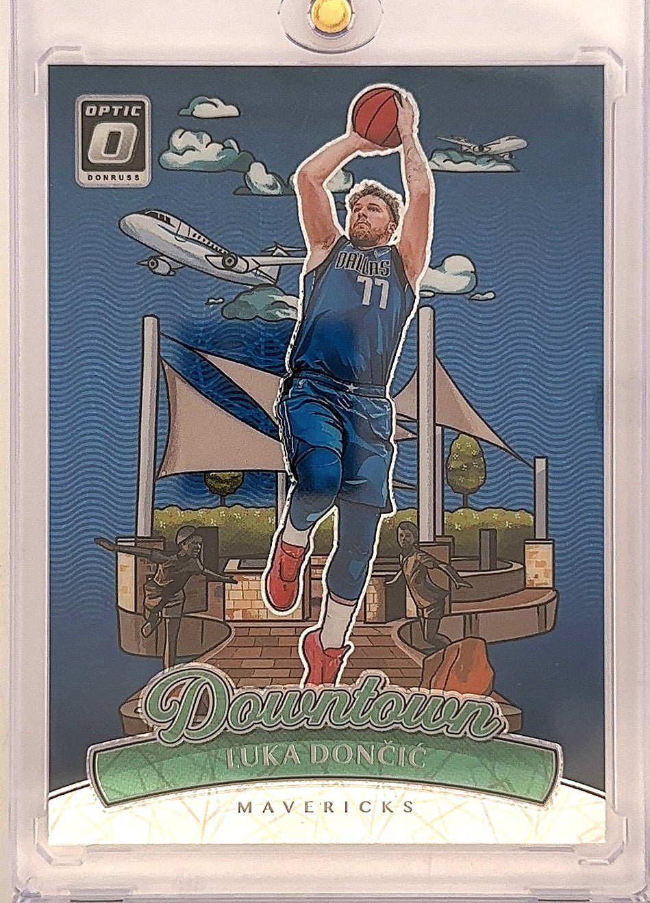2024 Panini Donruss Optic Downtown Luka Doncic #1 — front