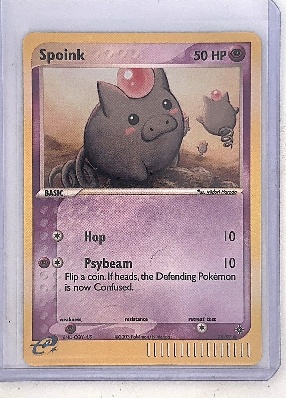 Spoink - 74/97 #74/97 — front