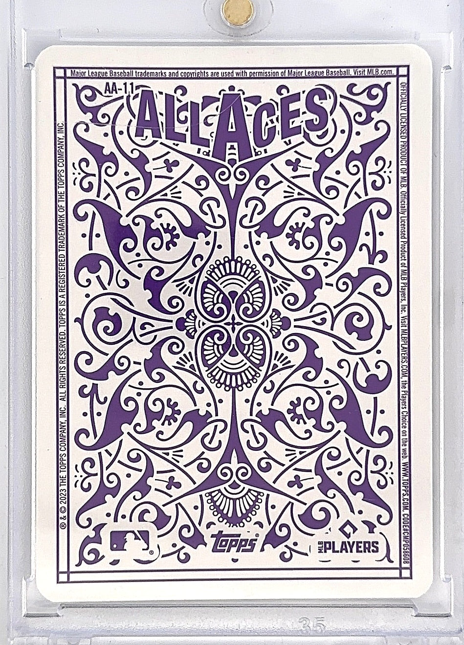 2023 Topps All Aces Shohei Ohtani #AA-11 — back