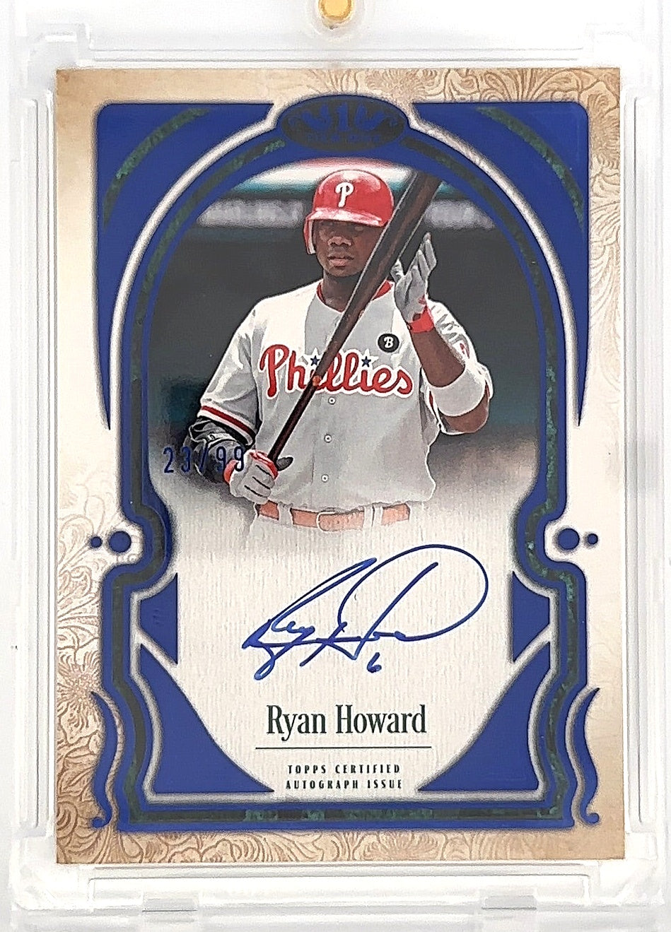 2026 Topps Tier One Talent Autograph Ryan Howard [Blue] #T1TA-RH 23/99 — front
