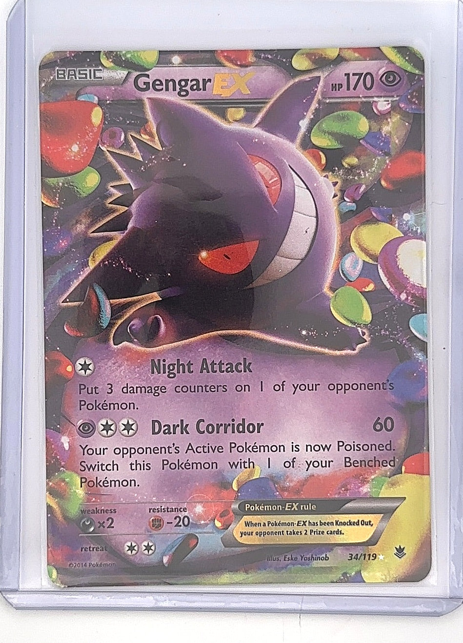 Gengar EX #34/119 — front