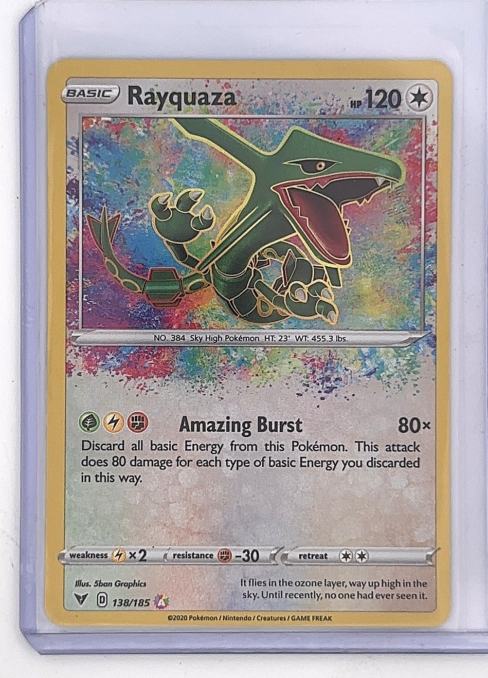 Rayquaza #138/185 — front