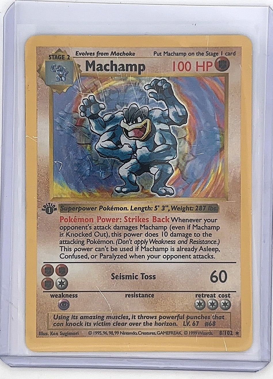 Machamp - 8/102 (Base Set Shadowless) #008/102 — front