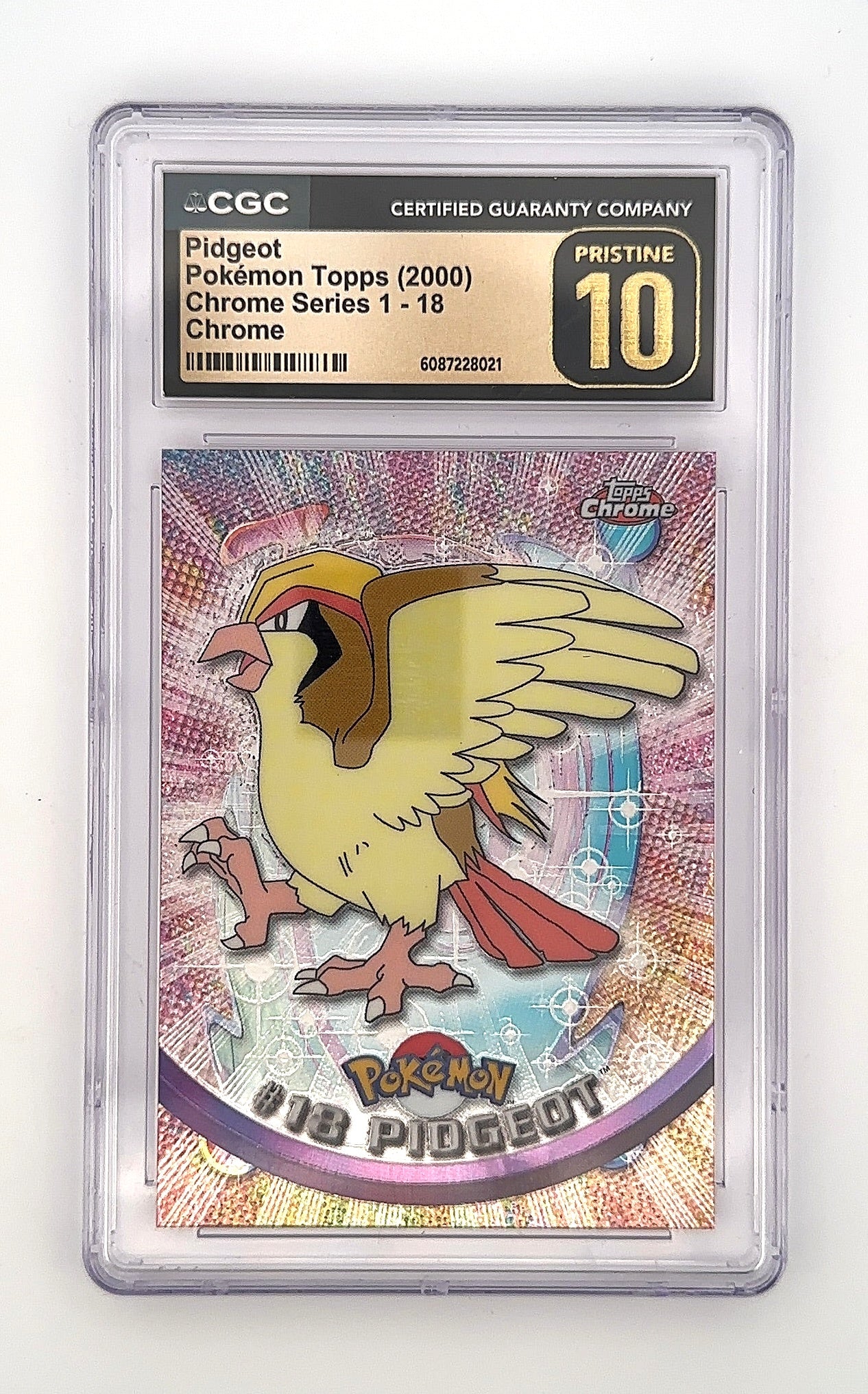 Pidgeot Topps Chrome 2000 CGC PRISTINE 10 — front