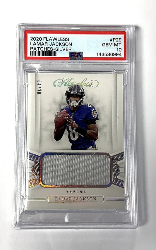 2020 Panini Flawless Lamar Jackson [Silver] #4 — front