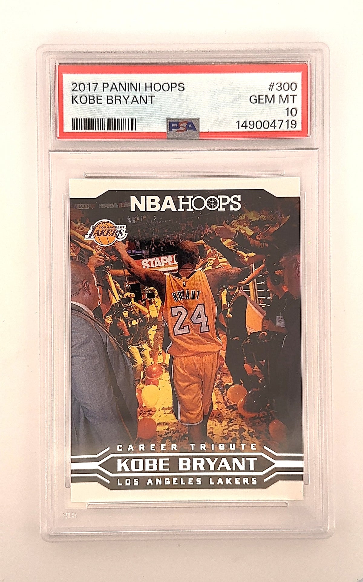 2017 Panini Hoops Kobe Bryant #300 PSA 10 — front