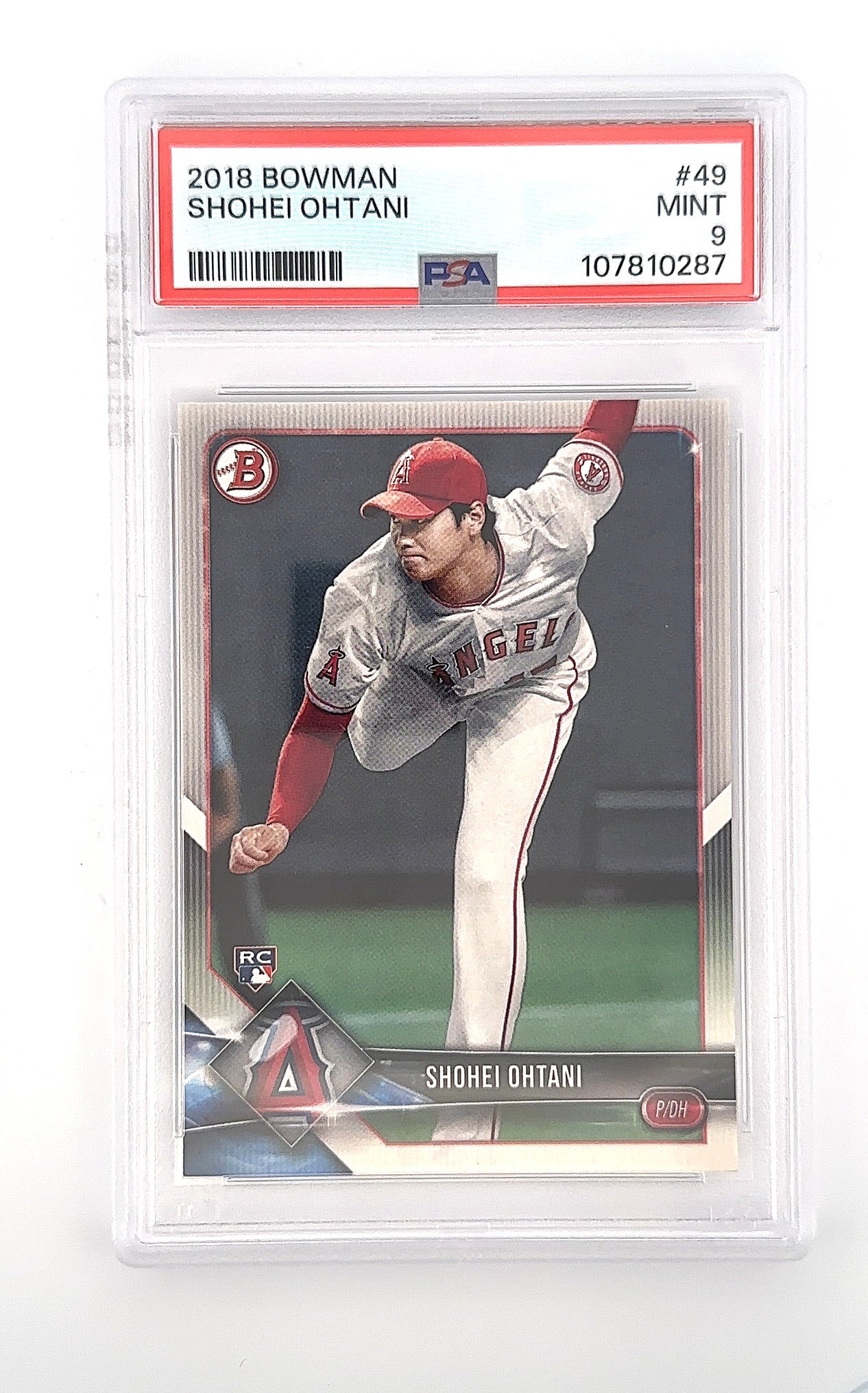 2018 Bowman Shohei Ohtani #49 PSA 9 — front