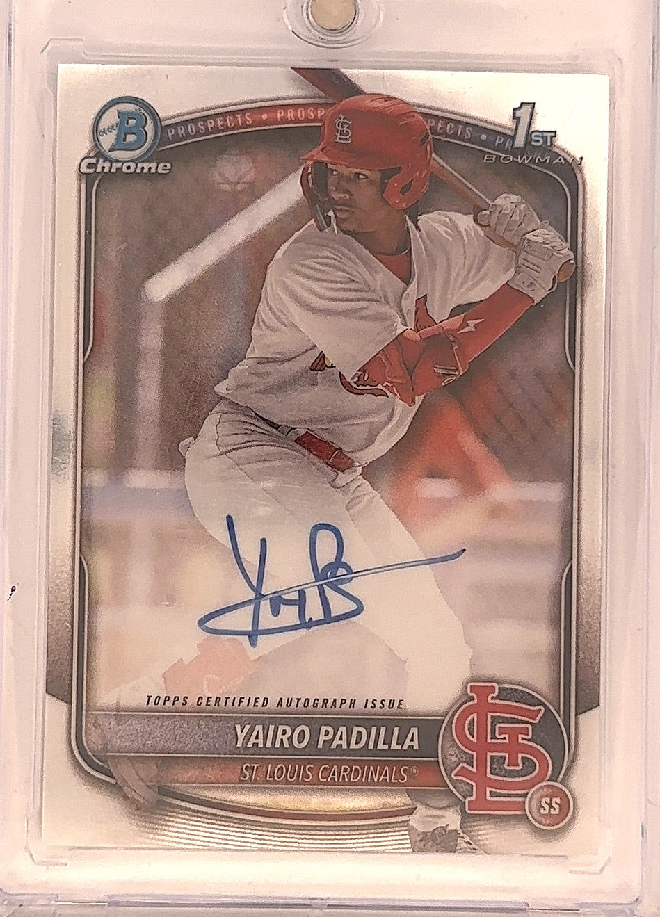 2025 Bowman Chrome Prospect Autograph Yairo Padilla #CPA-YP — front