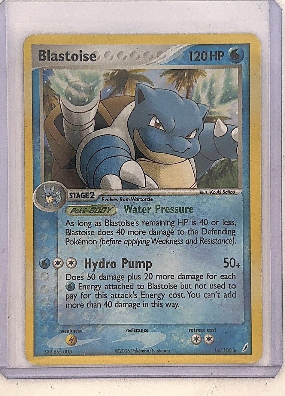 Blastoise - 14/100 (EX Crystal Guardians) #014/100 — front