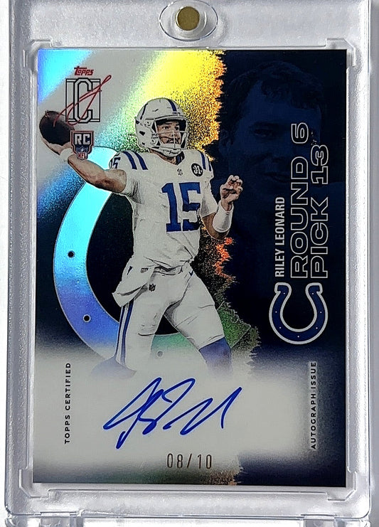 Riley Leonard Signature Class Auto /10 — front